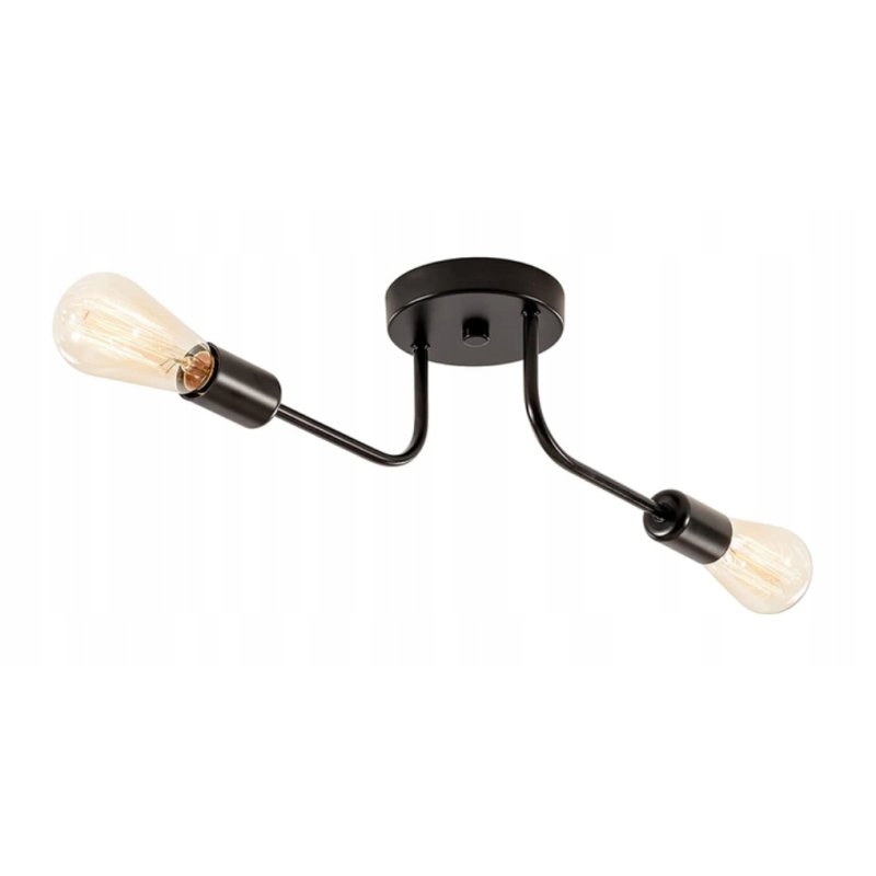 Lampa sufitowa loft żyrandol wisząca na 2 x E27