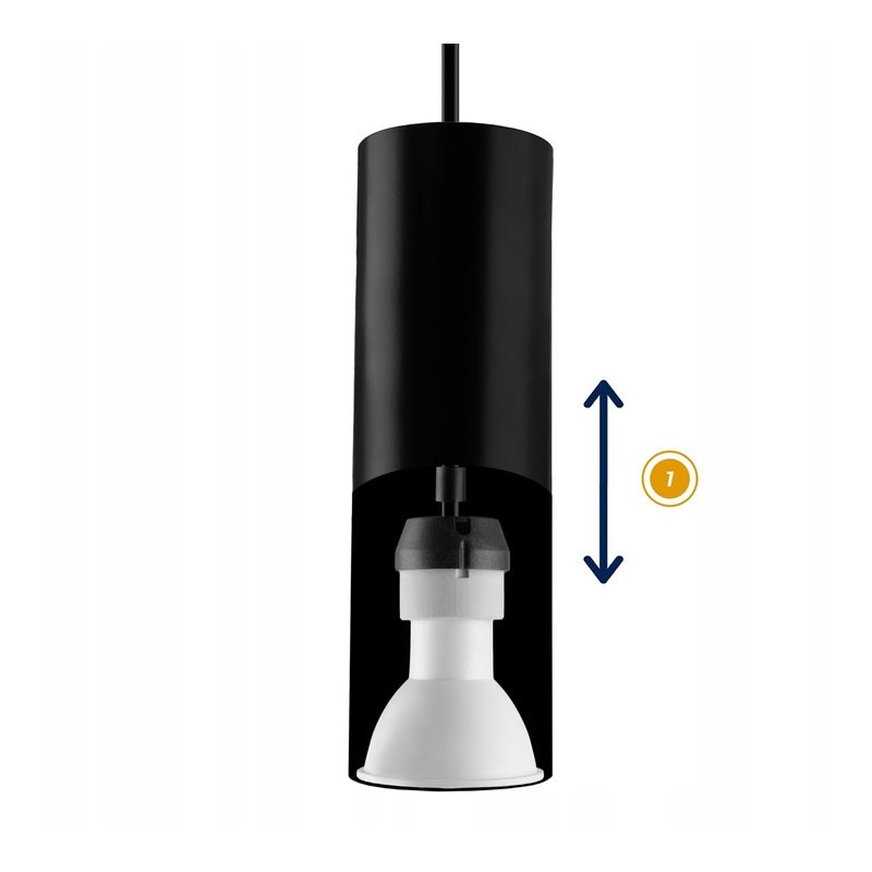 LAMPA drewniana belka wisząca sufitowa ŻYRANDOL ZWIS tuba 15cm na 3x GU10