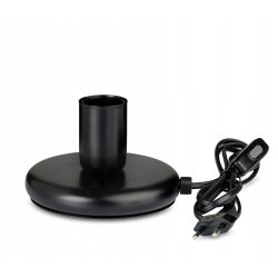 Lampka nocna Lampa stołowa loft czarna na led E27