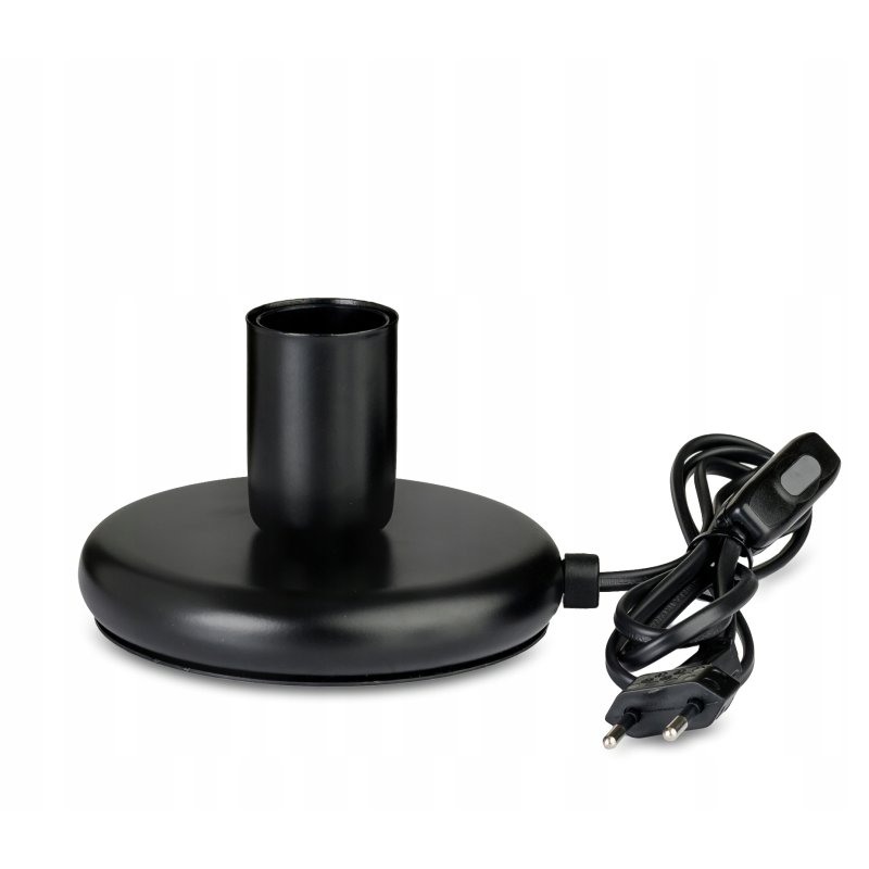 Lampka nocna Lampa stołowa loft czarna na led E27