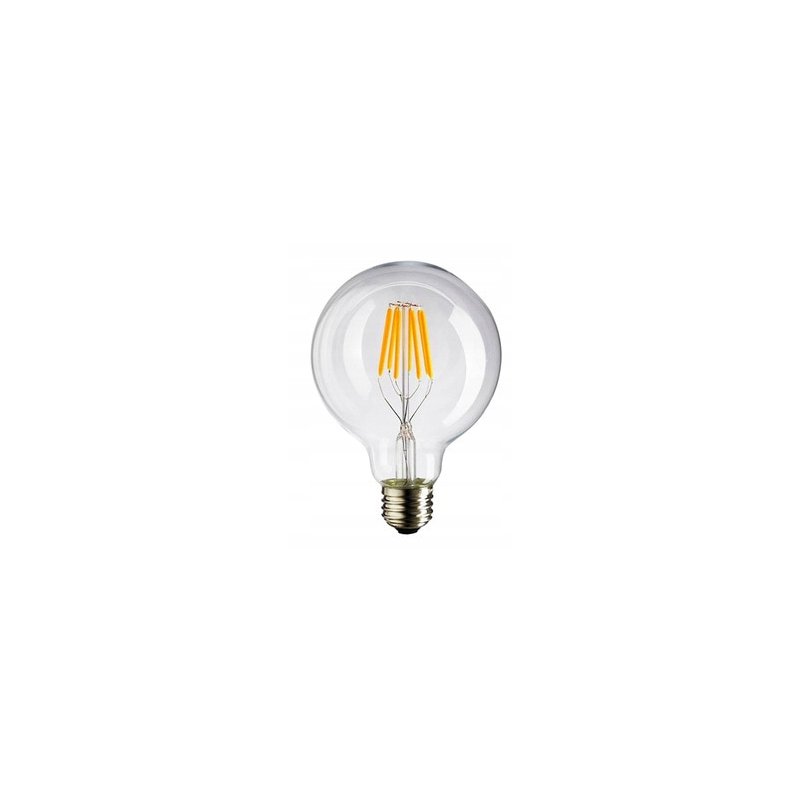 Żarówka E27 LED FILAMENT 4W biała zimna G95 bańka