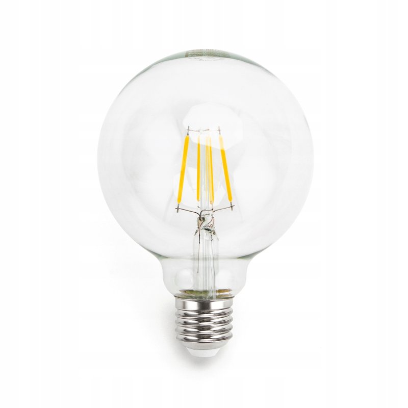 Żarówka E27 LED FILAMENT 4W biała zimna G95 bańka
