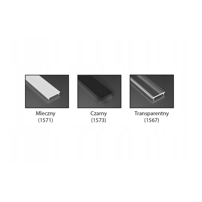 PROFIL ALUMINIOWY SREBRNY do taśm led do PŁYTEK gips + KLOSZ 1m