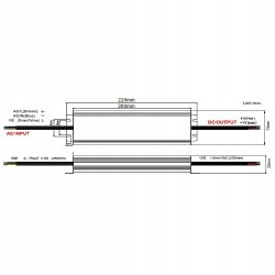 ZASILACZ HERMETYCZNY PROFESJONALNY 12V 300W 25A wodoodporny taśm LED IP67