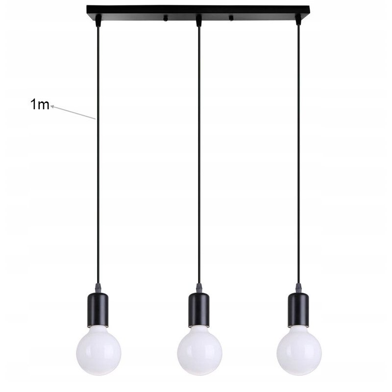 LAMPA sufitowa wisząca ZWIS Edison Loft 3x E27