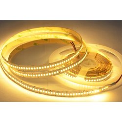 SUPER MOCNA Taśma LED PREMIUM 12V SMD2835 IP20 barwa biała CIEPŁA 1200d 5mb