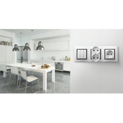 RAMKA POCZWÓRNA do systemu OSPEL ARIA R-4 BIAŁA