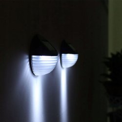 Lampka ogrodowa Lampa SOLARNA ścienna SCHODOWA Kinkiet solarny LED ZIMNY