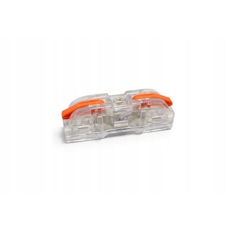 2x Szybkozłączka Elektryczna Przelotowa 1-torowa 4mm ZŁĄCZKA zacisk prosta