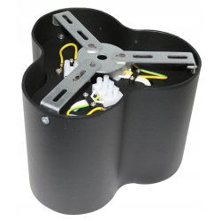 OPRAWA NATYNKOWA LED POTRÓJNA RUCHOMA CZARNA +GU10