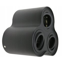 OPRAWA NATYNKOWA LED POTRÓJNA RUCHOMA CZARNA +GU10