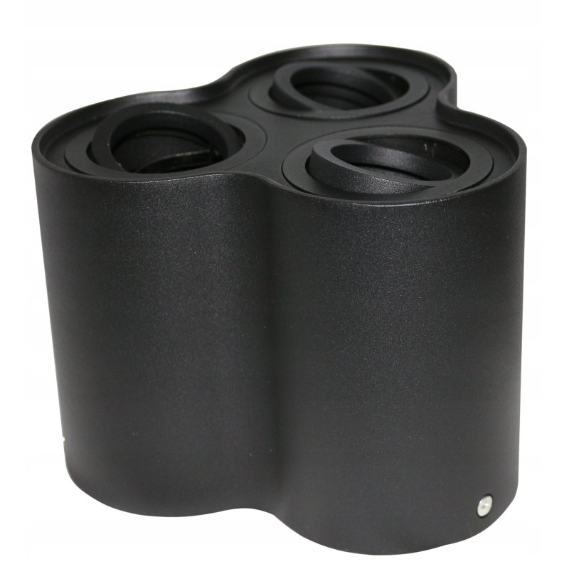 OPRAWA NATYNKOWA LED POTRÓJNA RUCHOMA CZARNA +GU10