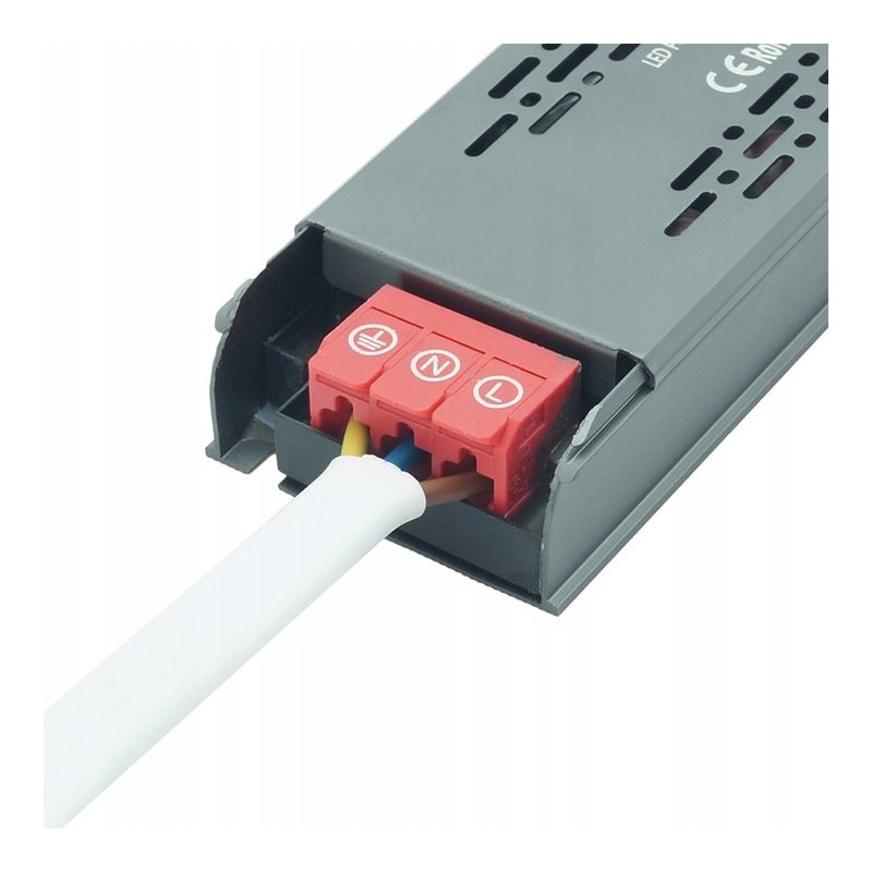 Zasilacz PROFESJONALNY płaski 12V 16,7A MOCNY 200W IP20 SUPER SLIM taśm led
