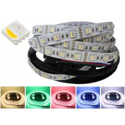 TAŚMA LED PREMIUM RGBW + CW zimna 4in1 4-chip SMD 5050 IP20 24V 1m