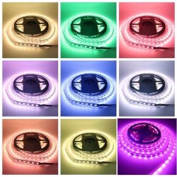 TAŚMA LED PREMIUM RGBW + CW zimna 4in1 4-chip SMD 5050 IP20 24V 1m