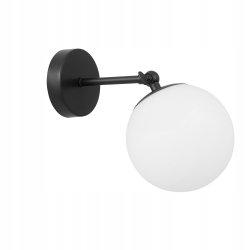 Lampa sufitowa i kinkiet ścienny RUCHOMY LOFT klosz SZKLANY KULA na 1x E27
