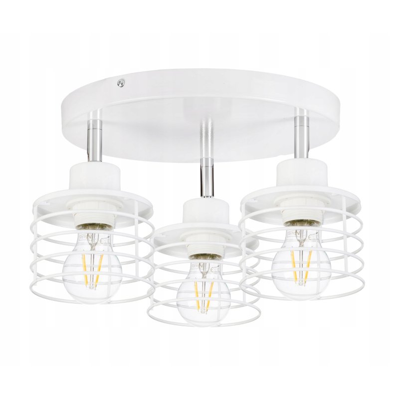 LAMPA plafon żyrandol regulowany loft E27 sprężyna