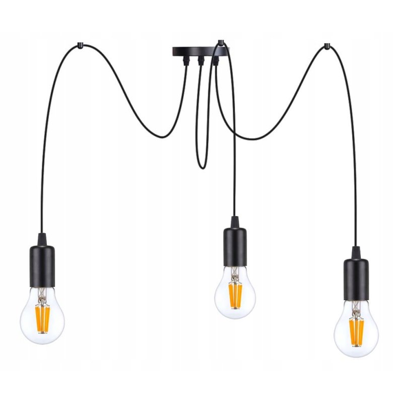 LAMPA sufitowa wisząca ZWIS Edison Loft E27 PAJĄK
