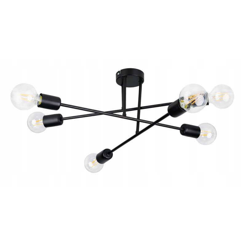 LAMPA sufitowa żyrandol PLAFON LOFT E27 EDISON 6