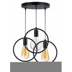LAMPA sufitowa wisząca ZWIS Edison Loft 3 E27 koło