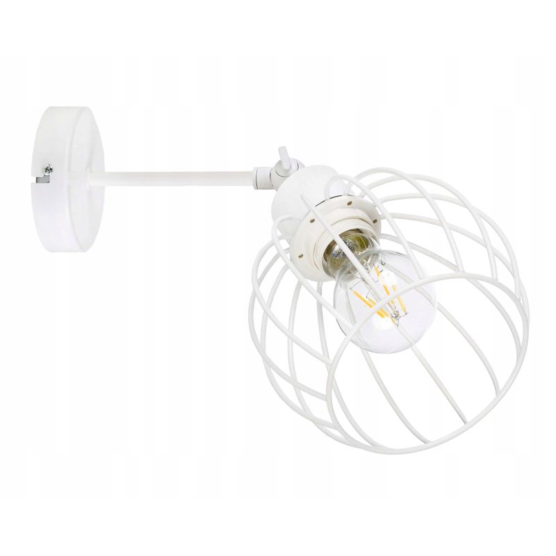 LAMPA KINKIET ścienny ruchomy loft drut KULA E27