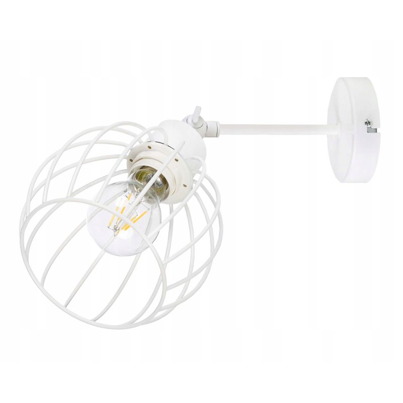 LAMPA KINKIET ścienny ruchomy loft drut KULA E27