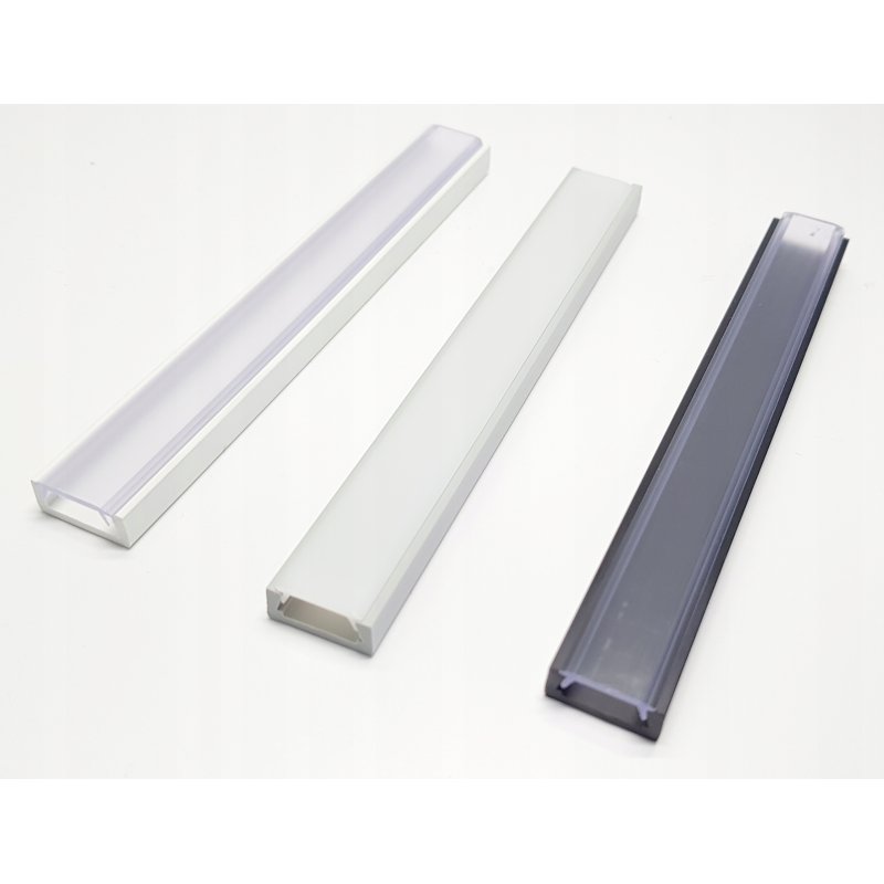 Profil LED SZARY 2m do taśm LED 8 10 mm + KLOSZ