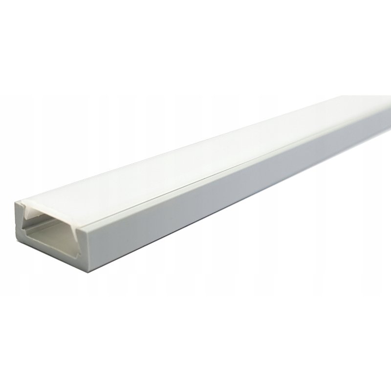 Profil LED SZARY 2m do taśm LED 8 10 mm + KLOSZ