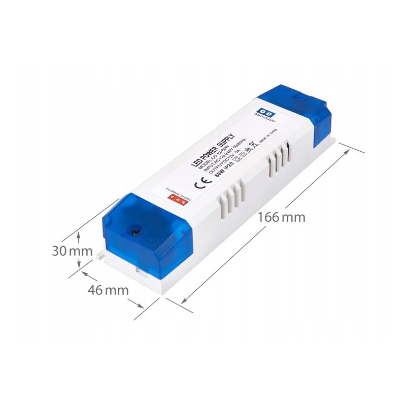 ZASILACZ MEBLOWY MINI 24V 2,5A 60W IP20 taśm led