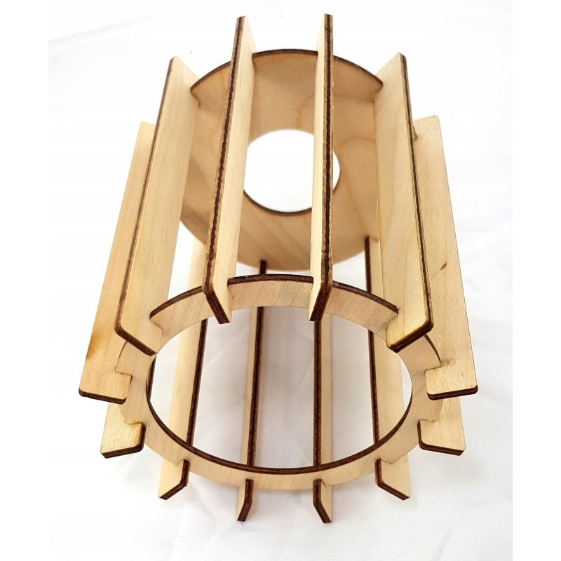 Lampa SUFITOWA żyrandol WISZĄCA LOFT drewno na E27