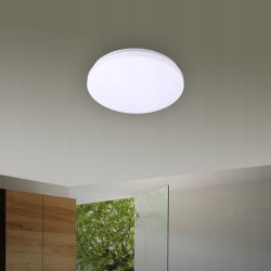 PLAFON lampa sufitowa PŁASKA LED IP44 24W CCD NW