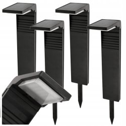 Lampka PREMIUM ogrodowa SOLARNA słupek ogrodowy IP64 lampa wbijana NW 4000K