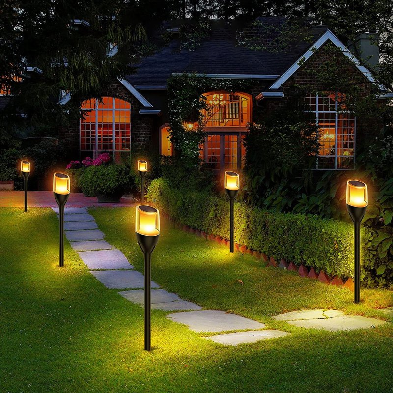Lampa Solarna LED LATARNIA POCHODNIA WBIJANA Płomień 65cm Mocna PREMIUM
