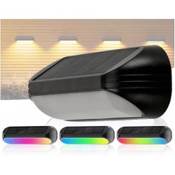 Lampa PREMIUM Elewacyjna Solarna Ogrodowa Kinkiet solarny LED RGBW WW IP65