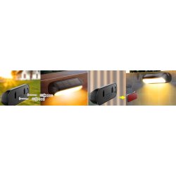 Lampa PREMIUM Elewacyjna Solarna Ogrodowa Kinkiet solarny LED RGBW WW IP65