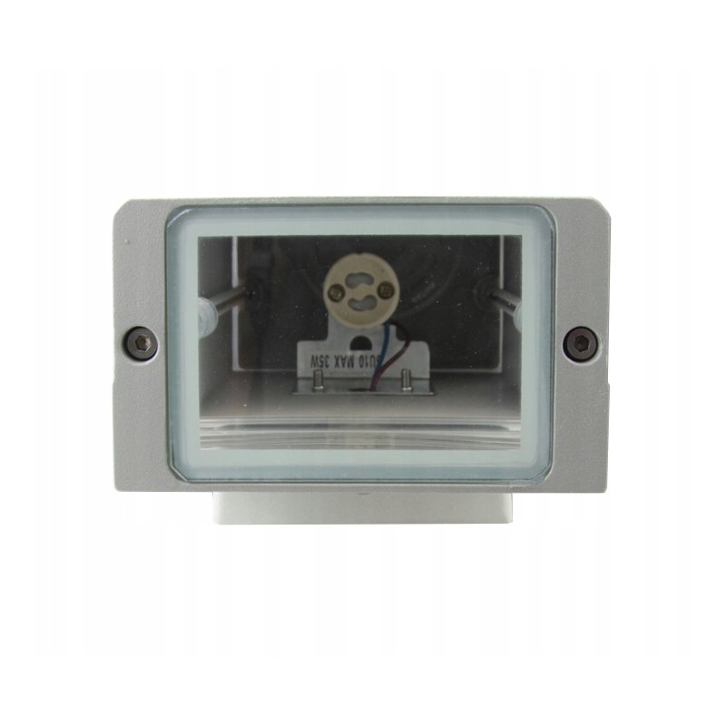 KINKIET LAMPA OPRAWA ELEWACYJNA 2xGU10 LED szary