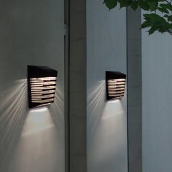 Lampa PREMIUM Elewacyjna Solarna Ogrodowa Kinkiet solarny LED NW IP64