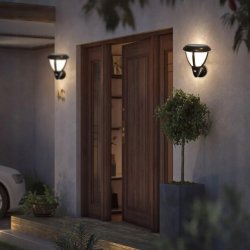 Lampa PREMIUM Elewacyjna Solarna Ogrodowa Kinkiet solarny LED NW + PIR