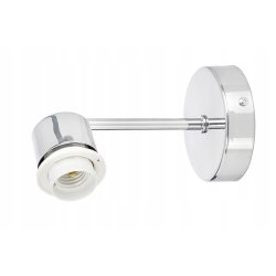 PODSTAWA BAZA LAMPA KINKIET ŚCIENNY STAŁY GÓRA DÓŁ CHROM POD KLOSZ NA E27