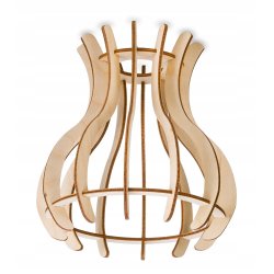 LAMPA stała sufitowa plafon Loft klosz drewno 1