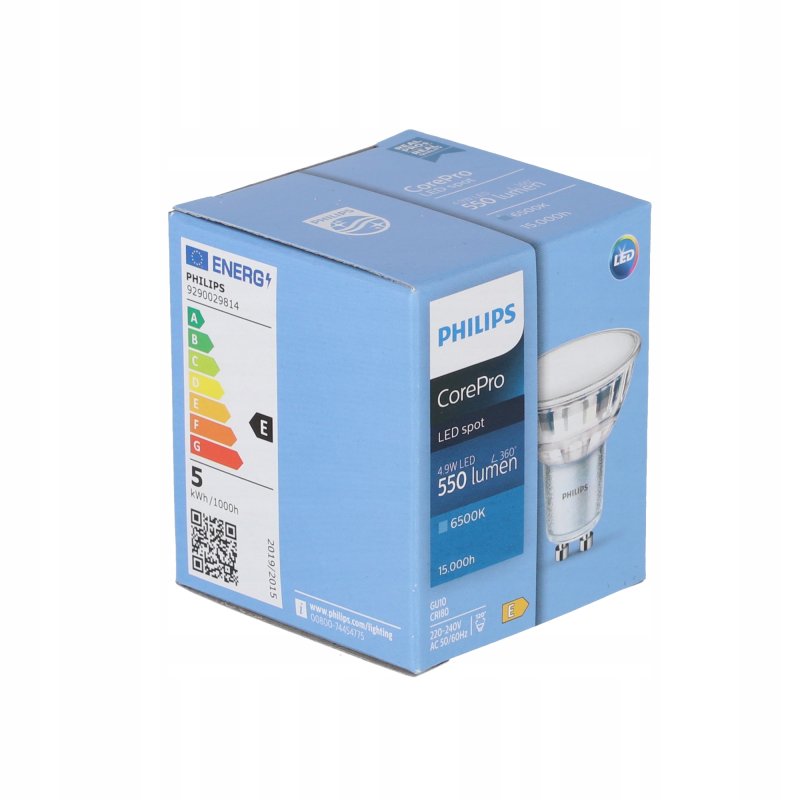 Żarówka LED Philips Corepro LEDspot GU10 4,9W 550lm biała zimna