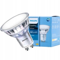 Żarówka LED Philips Corepro LEDspot GU10 4,9W 550lm biała zimna