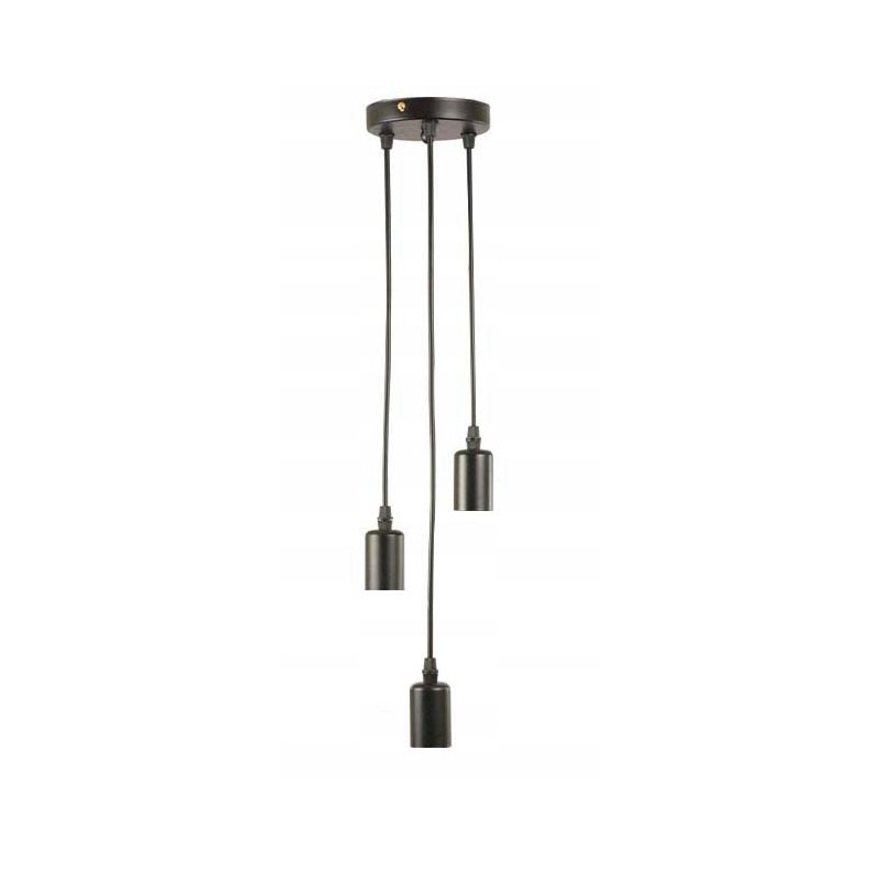 LAMPA sufitowa wisząca ZWIS Edison Loft 3x E27 koło