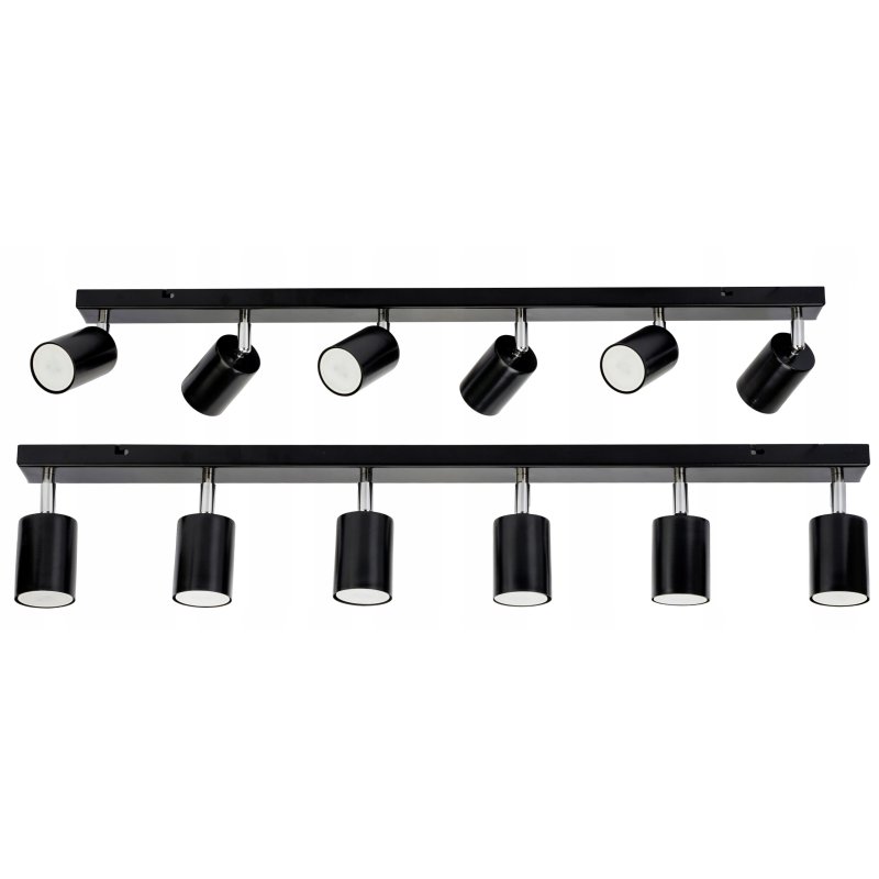 LAMPA SUFITOWA SPOT TUBA OPRAWA REGULOWANA BELKA 80CM SZYNA NA 6 GU10 230V