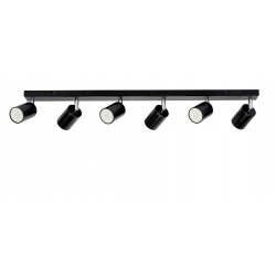 LAMPA SUFITOWA SPOT TUBA OPRAWA REGULOWANA BELKA 80CM SZYNA NA 6 GU10 230V