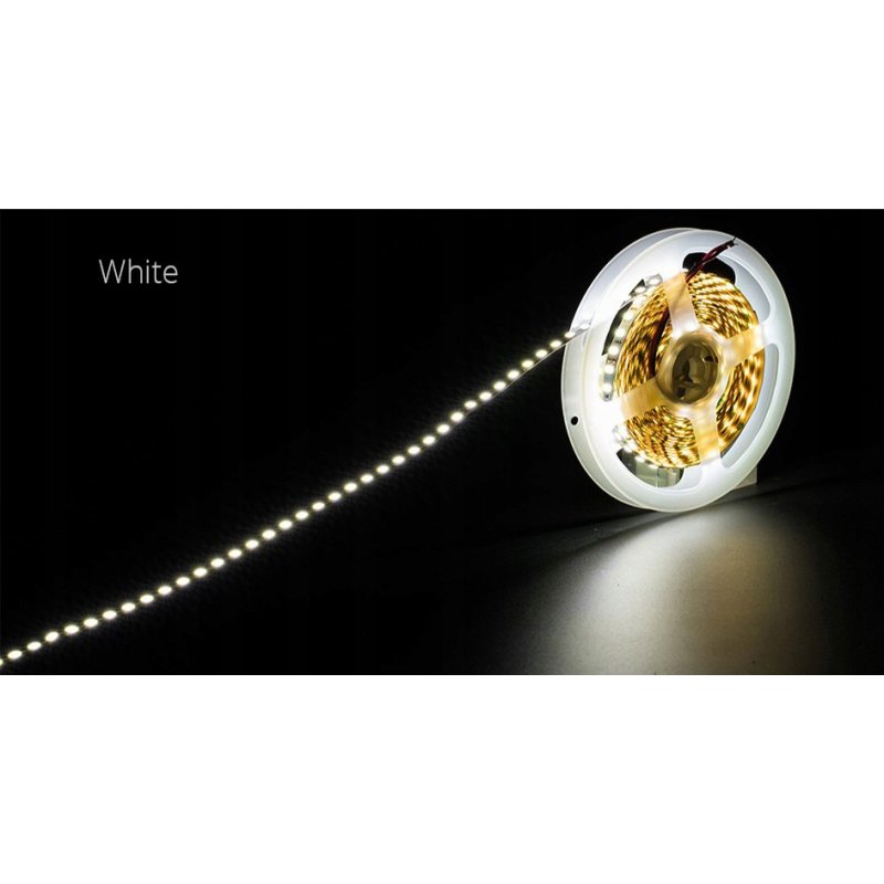 SUPER WĄSKA Taśma LED PREMIUM 4mm 2835 600 IP20 5m barwa zimna