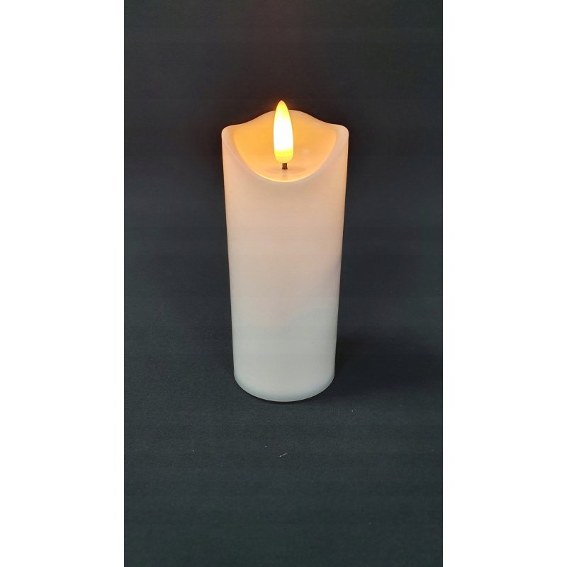 ŚWIECZKA LED woskowa wkład znicz ŚWIECA ruchomy PŁOMIEŃ 12,5cm na baterię