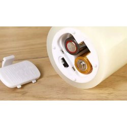 ŚWIECZKA LED woskowa wkład znicz ŚWIECA ruchomy PŁOMIEŃ 12,5cm na baterię