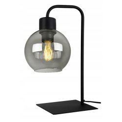 Lampka nocna biurkowa Lampa stołowa loft szklany klosz z on/off na led E27