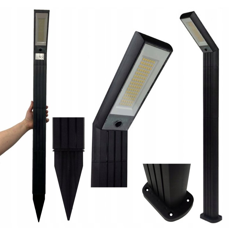 Lampka PREMIUM ogrodowa 2w1 SOLARNA słupek ogrodowy SOLARNY 97cm